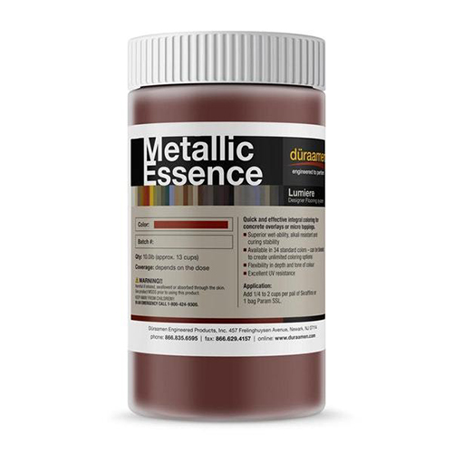 Metallic pigments for resinous floor coatings